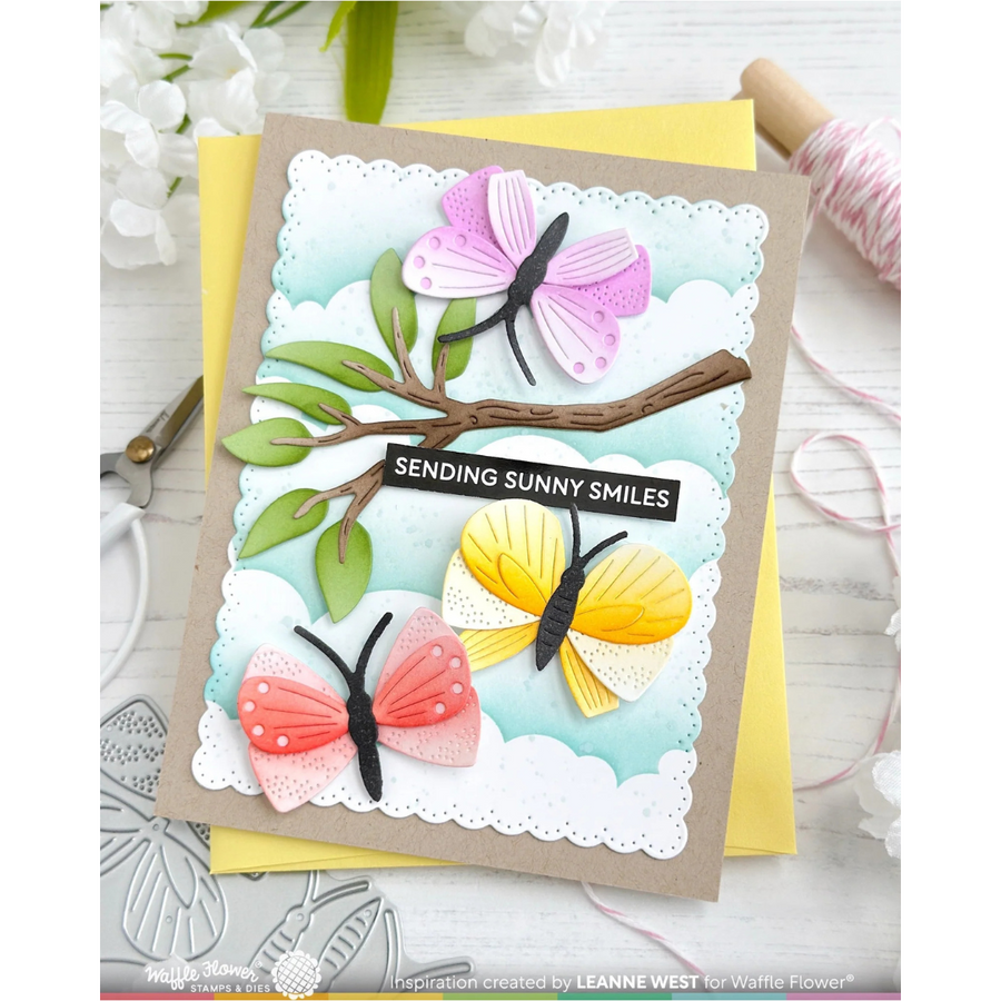 Waffle Flower - Cloudy Skies Stencil