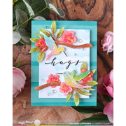 Waffle Flower - Script Greetings Matching Die