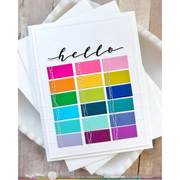 Waffle Flower - Script Greetings Matching Die