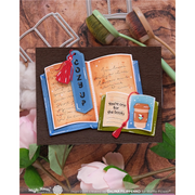 Waffle Flower - Open Book Bookmark Die