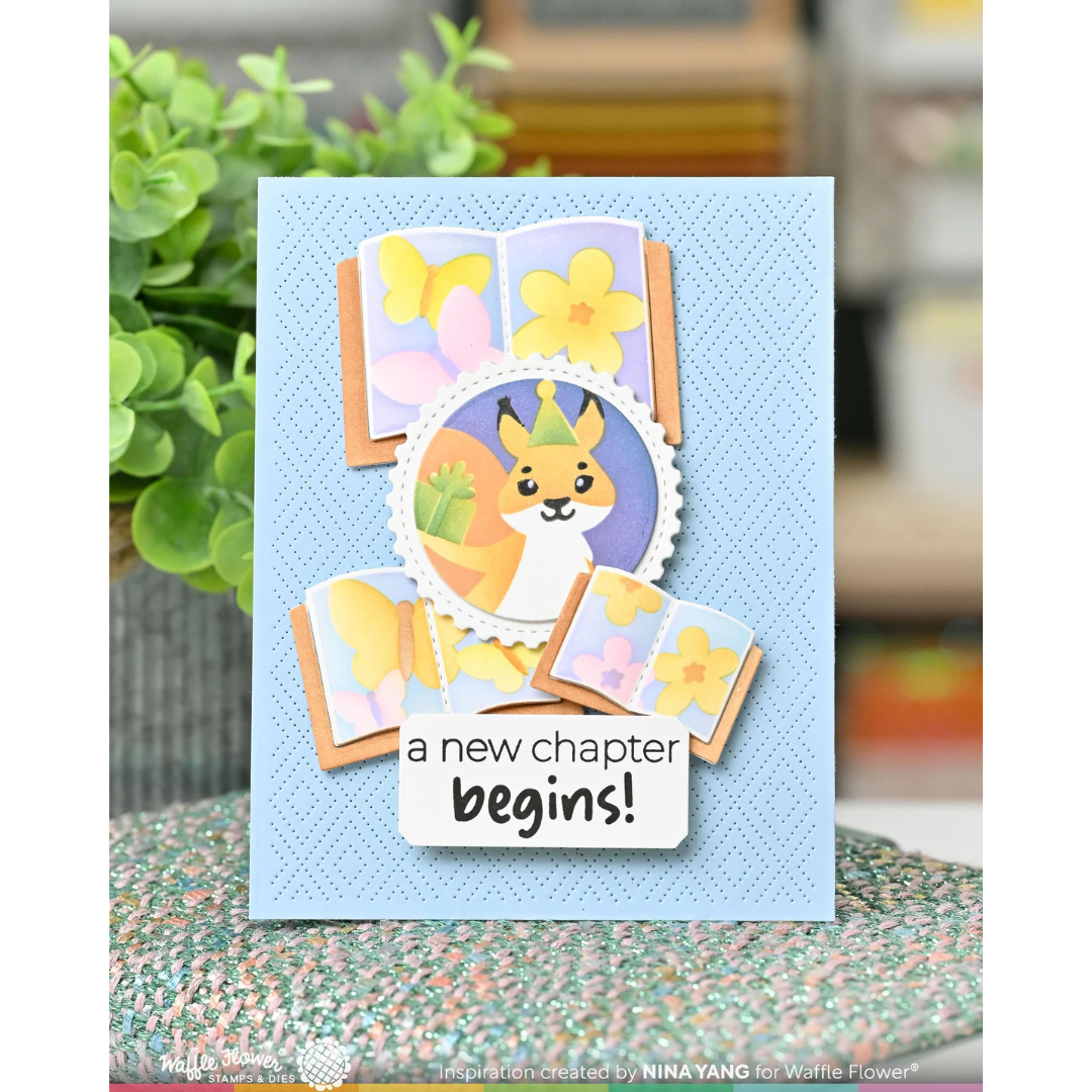 Waffle Flower - Open Book Trio Die