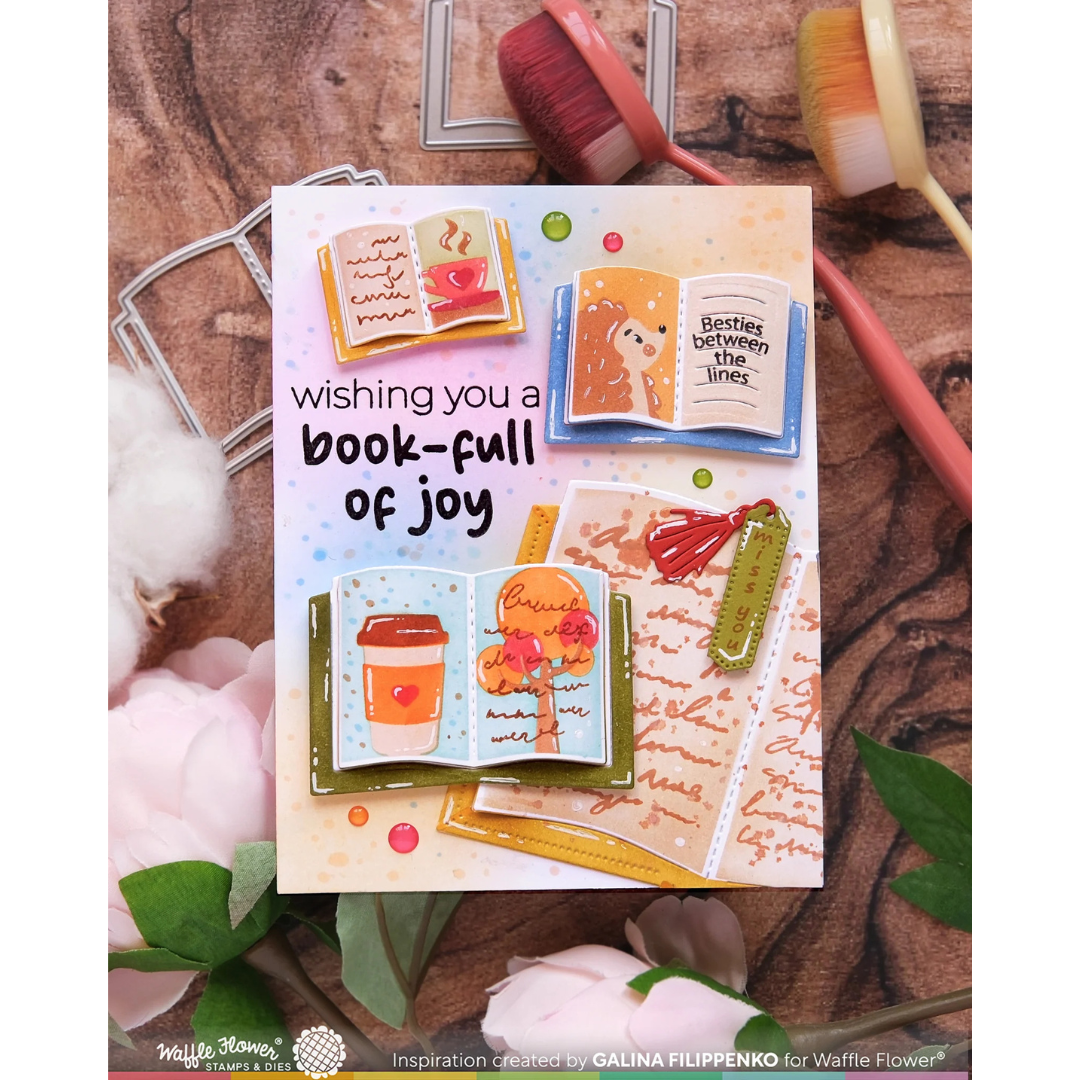 Waffle Flower - Open Book Trio Fall Stencil
