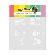Waffle Flower - Open Book Trio Fall Stencil