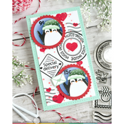 Waffle Flower - Nesting Postage Collage Stamp Set