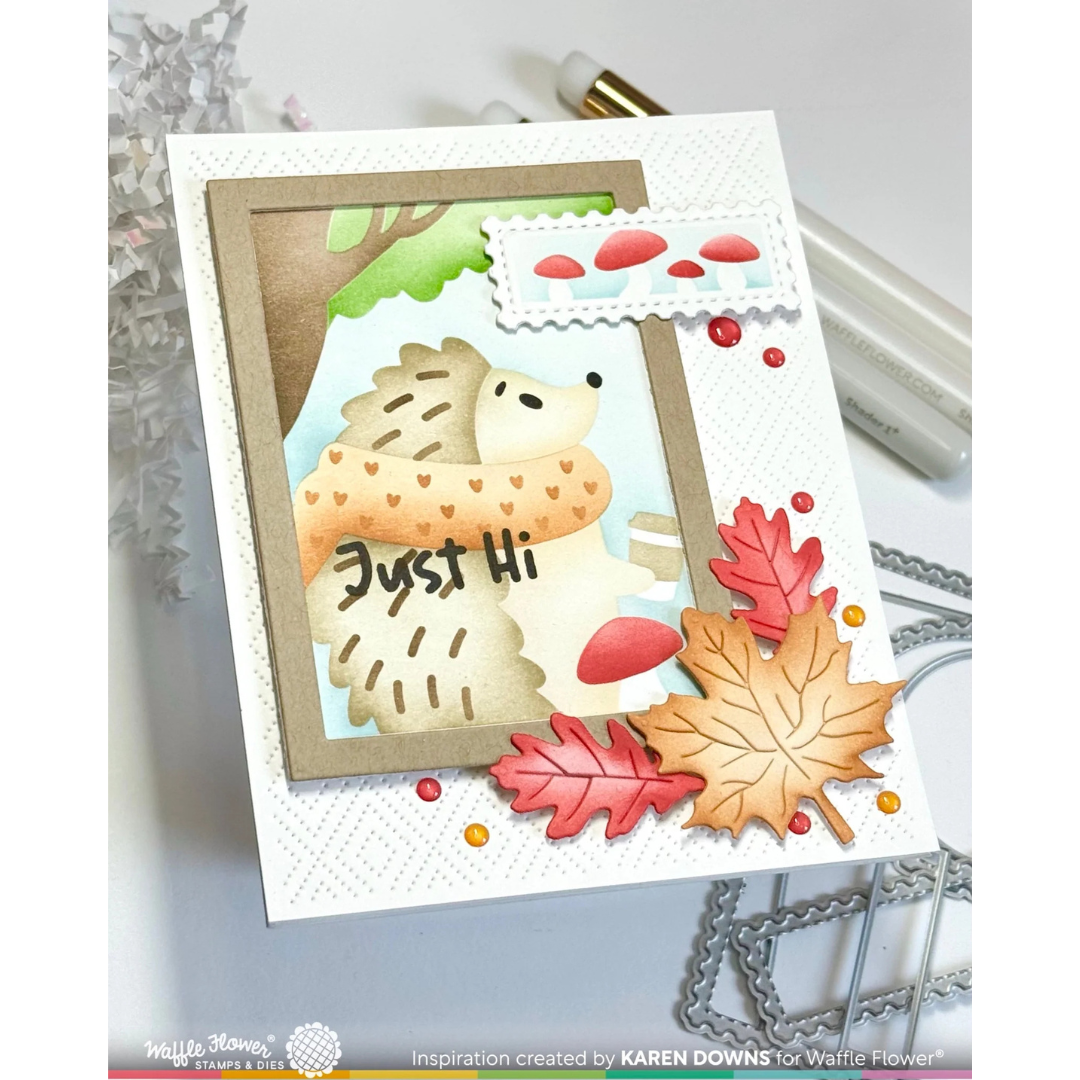 Waffle Flower - Nesting Postage Collage Blocks Die