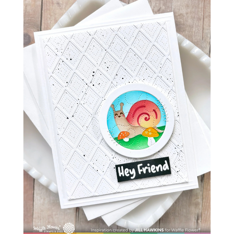Waffle Flower - Nesting Postage Collage Blocks Die