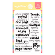 Waffle Flower - Inside Sentiments Book Lover Stamp Set