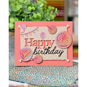 Waffle Flower - Cake Time Sepia Layers Stencil (PRE-ORDER)