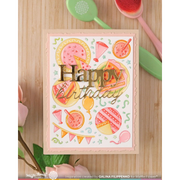 Waffle Flower - Cake Time Sepia Layers Stencil (PRE-ORDER)