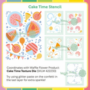 Waffle Flower - Cake Time Stencil (PRE-ORDER)
