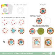 Waffle Flower - Cake Focal Die-n-stencil