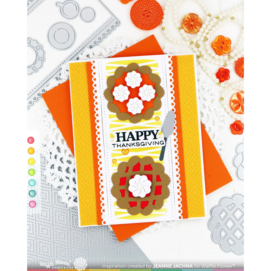 Waffle Flower - Table Runner Pattern Stencil (PRE-ORDER)