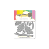 Waffle Flower Craft Die 'Autumn Branch Die' featuring metal leaf and branch-shaped cutting dies on a white backing card with colorful branding.