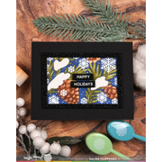 Waffle Flower - Snowcapped Pinecone Details Stamp Set