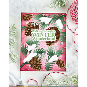 Waffle Flower - Snowcapped Pinecone Details Stamp Set