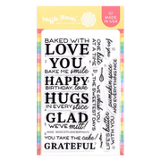 Waffle Flower - Baked with Love Sentiments Stamp Set