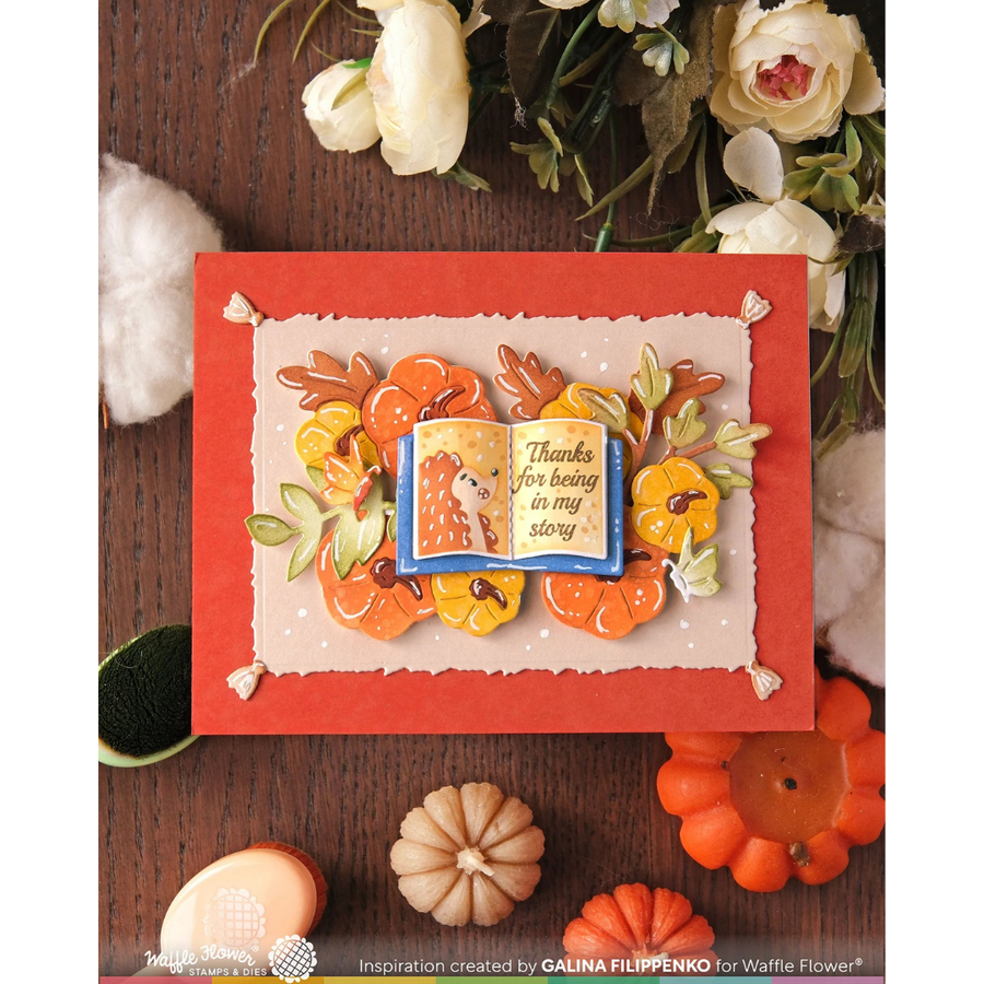 Waffle Flower - Pumpkin Time Coloring Stencil (PRE-ORDER)