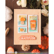 Waffle Flower - Grateful Hearts Sentiments Matching Die