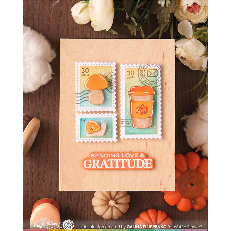 Waffle Flower - Grateful Hearts Sentiments Matching Die