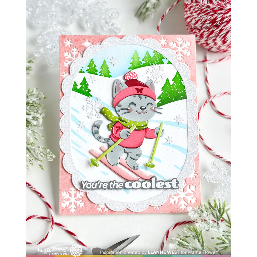 Waffle Flower - Cool Cat Die-n-stencil
