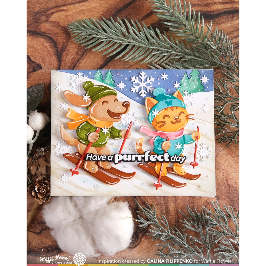 Waffle Flower - Cool Cat Die-n-stencil