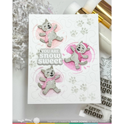 Waffle Flower - Snow Angel Cat Duo Die-n-stencil