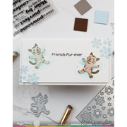 Waffle Flower - Snow Angel Cat Duo Die-n-stencil