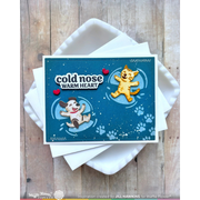 Waffle Flower - Snow Angel Pup Duo Die-n-stencil