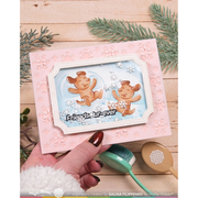 Waffle Flower - Snow Angel Pup Duo Die-n-stencil