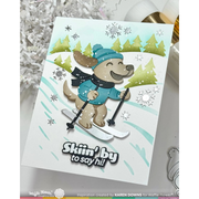 Waffle Flower - Snowy Hills Stencil