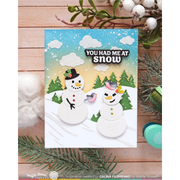 Waffle Flower - Snowy Hills Stencil