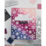 Waffle Flower - Snowflake Background Die