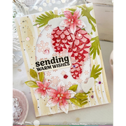 Waffle Flower - Snowflake Background Die