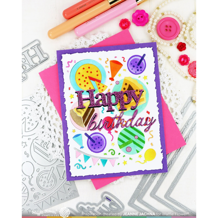 Waffle Flower - Script Birthday Die (PRE-ORDER)