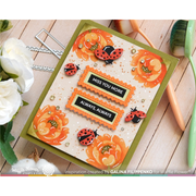 Waffle Flower - Nesting Postage Collage Peony Stencil