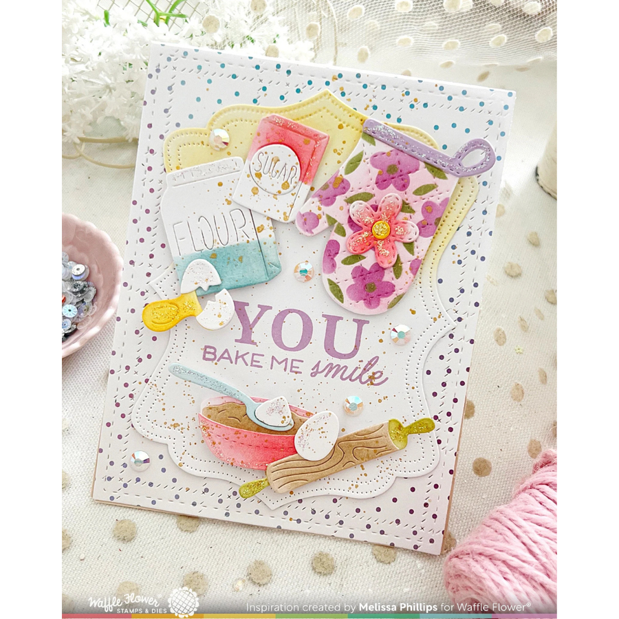 Waffle Flower - Just Mitts Coloring Stencil