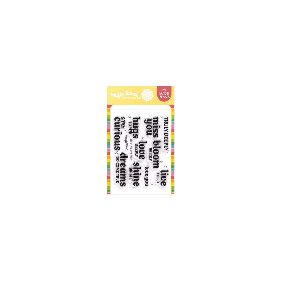 Waffle Flower - Truly Deeply Sentiments Stamp Set