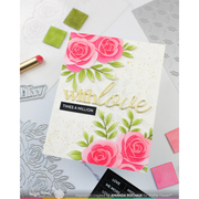 Waffle Flower - Rose Bouquet Stencil