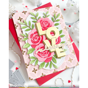 Waffle Flower - Rose Bouquet Stencil