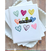 Waffle Flower - Inside Accents - Hearts Stamp Set