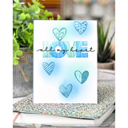 Waffle Flower - Inside Accents - Hearts Stamp Set