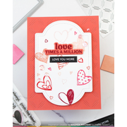 Waffle Flower - Inside Accents - Hearts Stamp Set