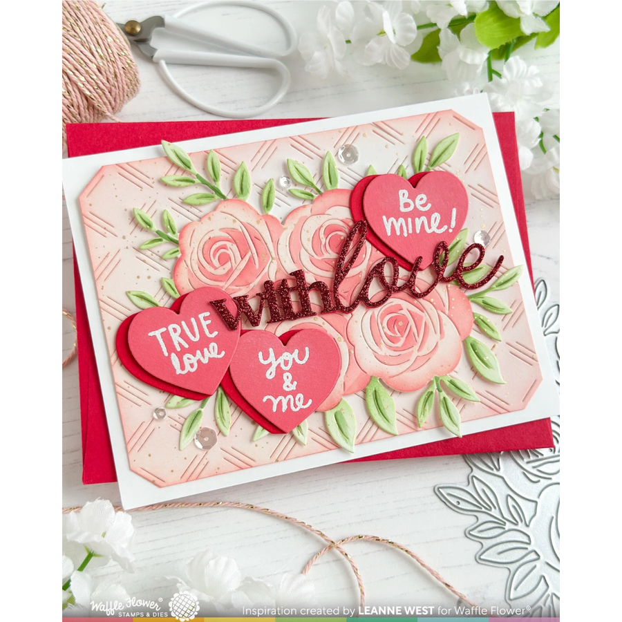 Waffle Flower - Shape of my Heart Stamp Set