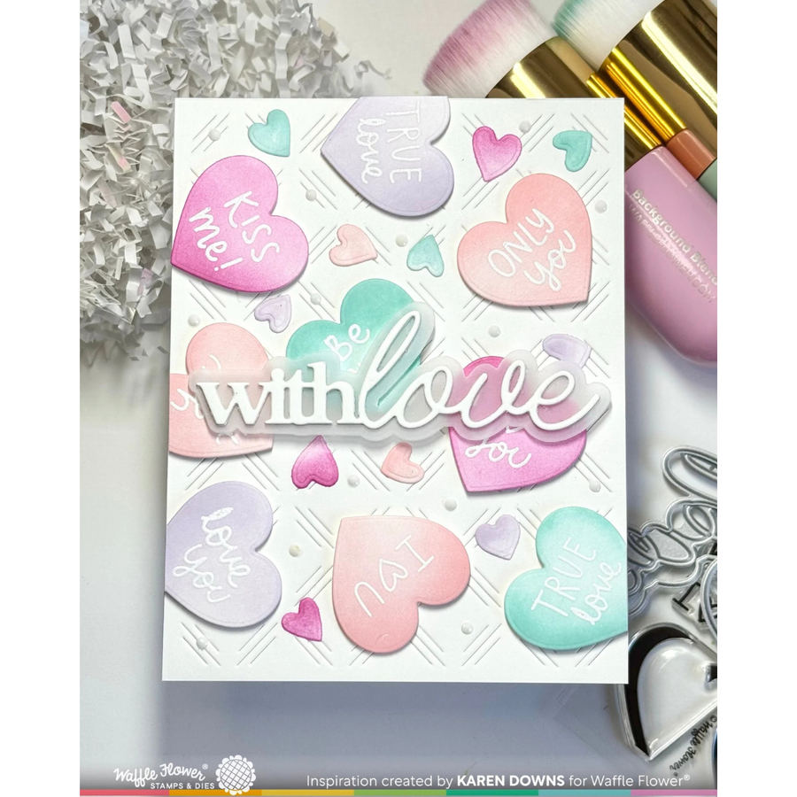 Waffle Flower - Shape of my Heart Stamp Set