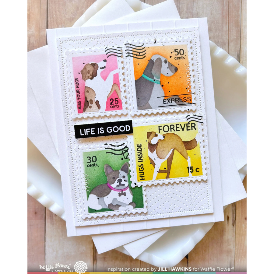 Waffle Flower - Happy Leaves Texture Die