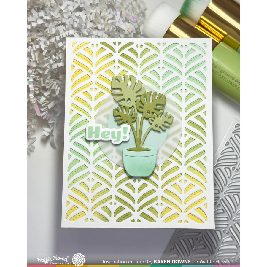 Waffle Flower - Happy Leaves Texture Die