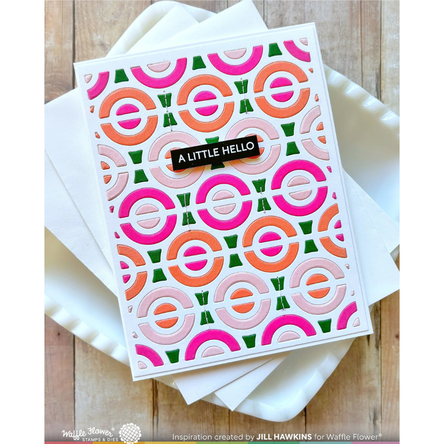 Waffle Flower - Happy Circles Panel Die