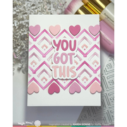 Waffle Flower - Happy Chevrons Stencil