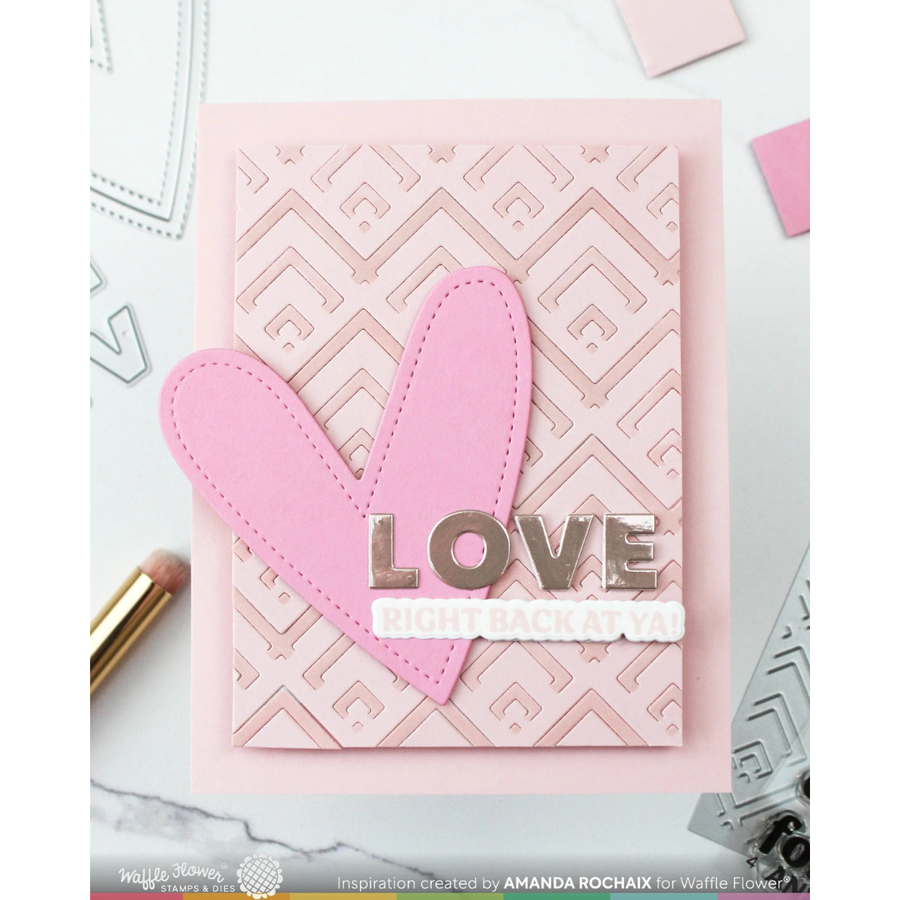 Waffle Flower - Happy Chevrons Texture Die