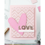 Waffle Flower - Happy Chevrons Stencil